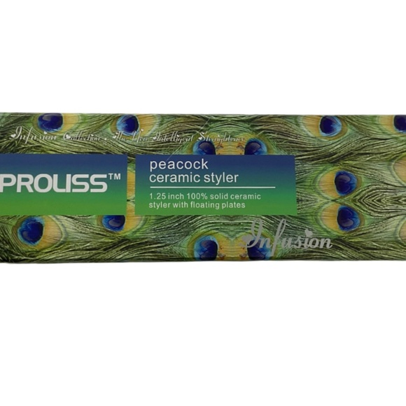 Proliss Peacock Infusion Ceramic Ionic 1.25" Hair Straightener Floating Plates - Picture 4 of 6